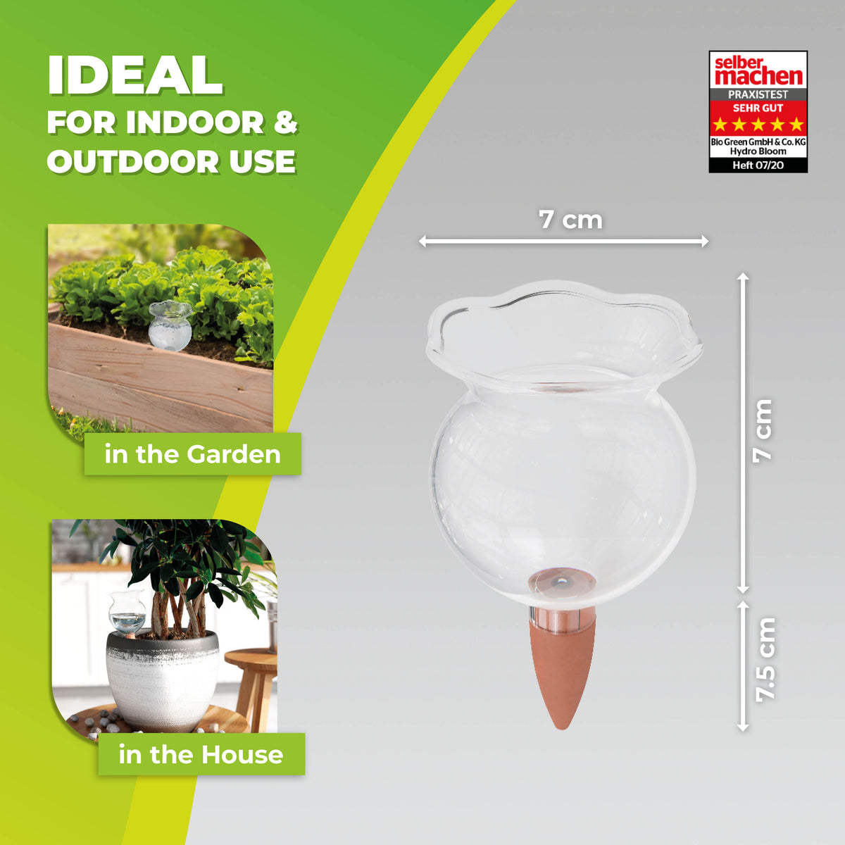 house plant self watering devices Self Watering Globes - "Hydro Bloom"