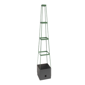 Plant Tower with Watering System MAXITOM - Grey, with Green Trellis