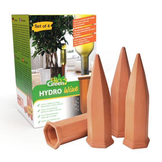4 Pack Plant Watering Devices - Terracotta Watering Spikes